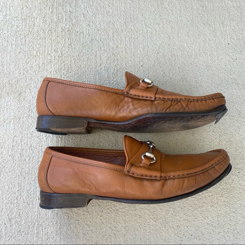 Allen Edmonds Verona Italian Loafers Men’s Size 8.5 D Saddle Tan Walnut Horsebit - Picture 7 of 11